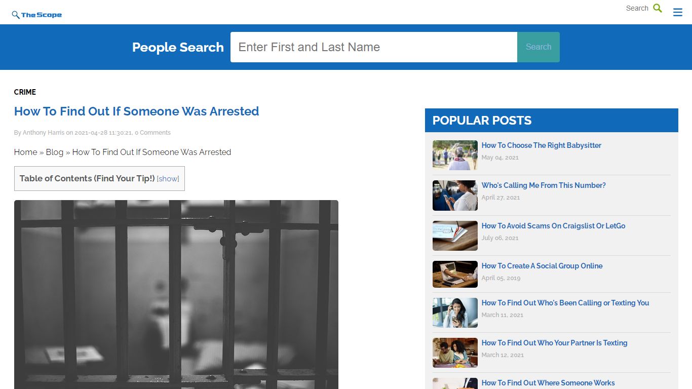 How To Find Out If Someone Was Arrested In 2021 - Kiwi Searches - The Scope